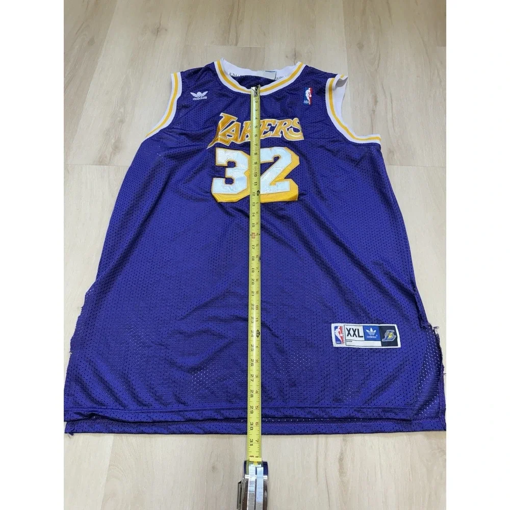 Adidas Lakers Magic Johnson #32 Purple Retro NBA Jersey Men's Size 2XL SEE NOTES